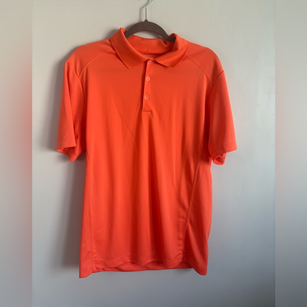 Nike Golf Tour Performance Men’s Orange Polo Dri-Fit Size Medium